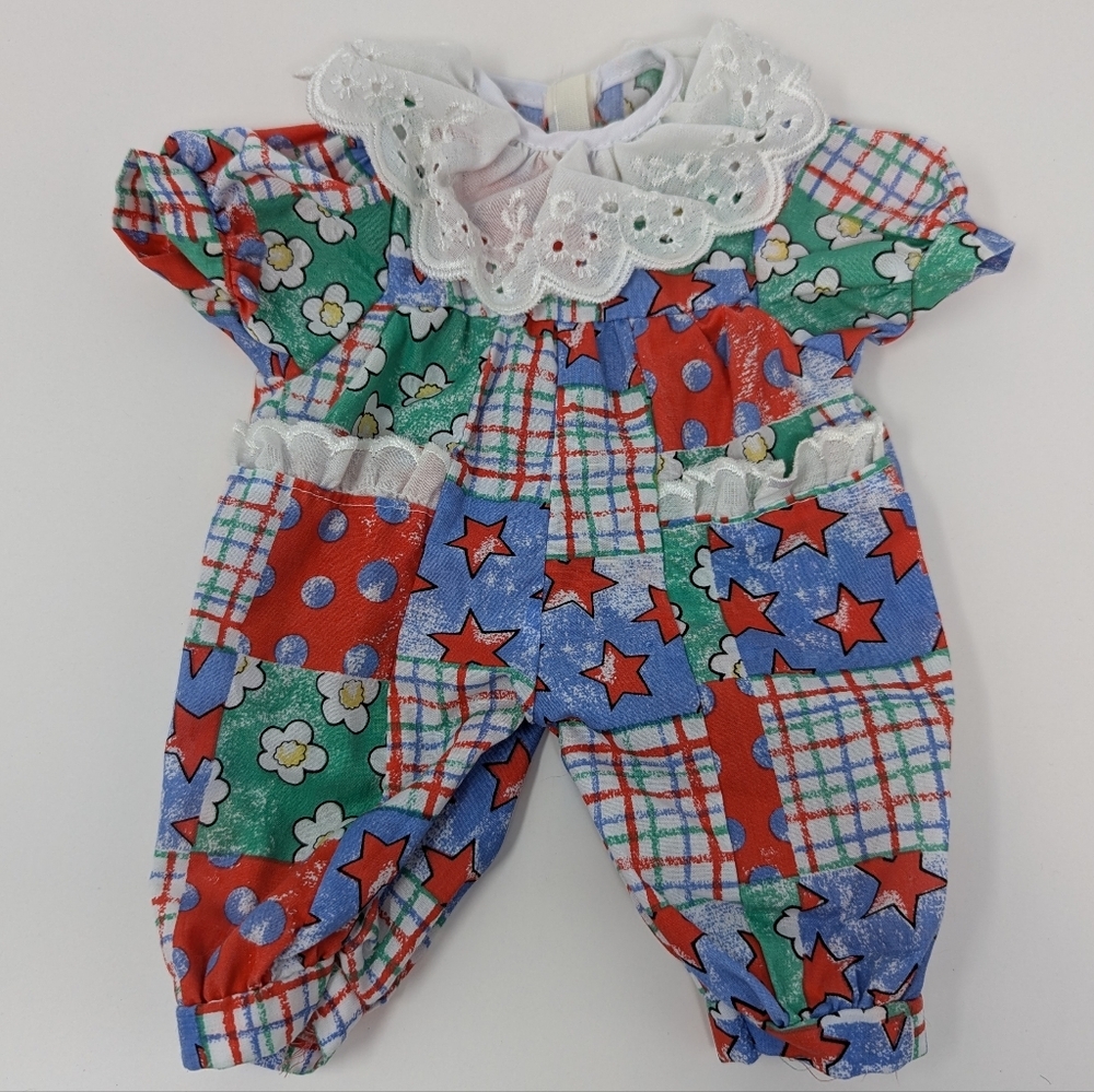 Baby Doll Clothes Vintage Patchwork Lace Collar - Picture 1 of 3